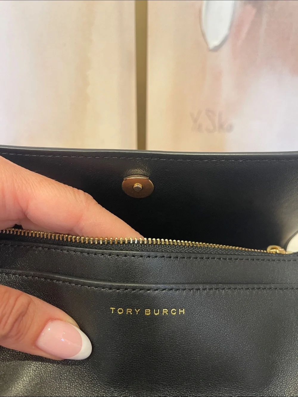 Tory Burch Fleming Soft Wallet Crossbody Bag in Black